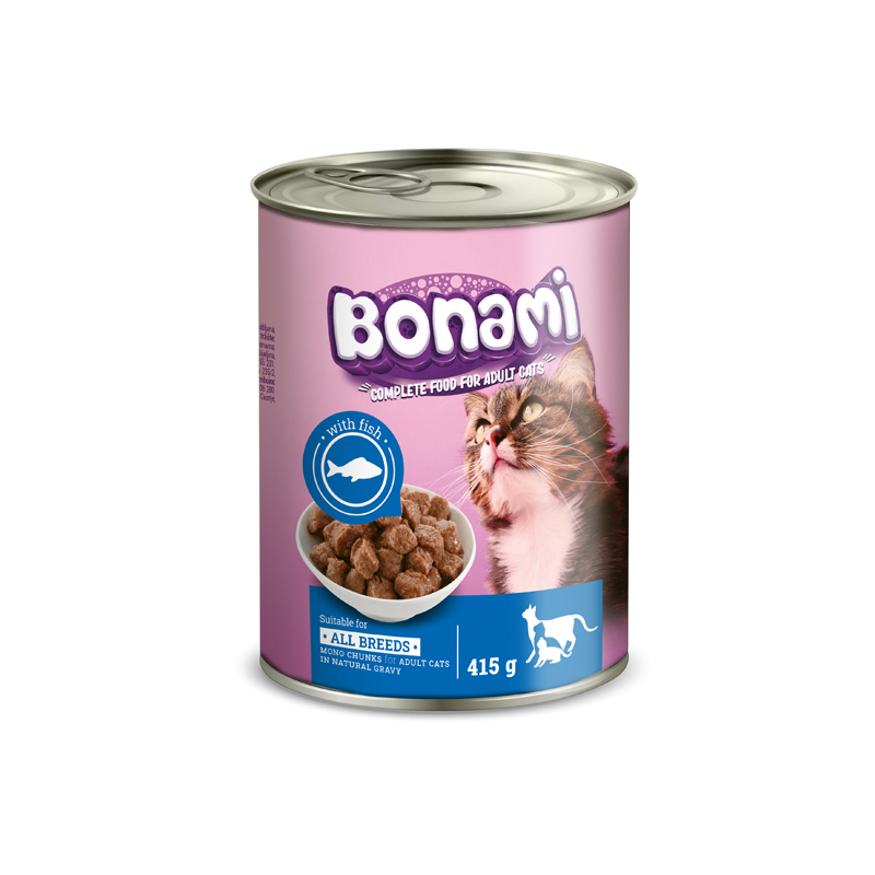 BONAMI BRIKETI ZA MACKE 415G RIBA