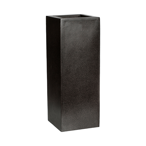 CAPI LUX PLANTER SQUARE I BLACK 25X25X67