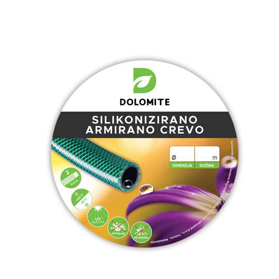 CRIJEVO PVC ARMIRANO SILIKONIZIRANO 1/2 COLA 50M